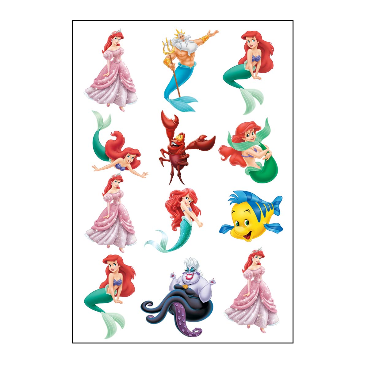 The Little Mermaid Temporary Tattoo - Tic Tac Top
