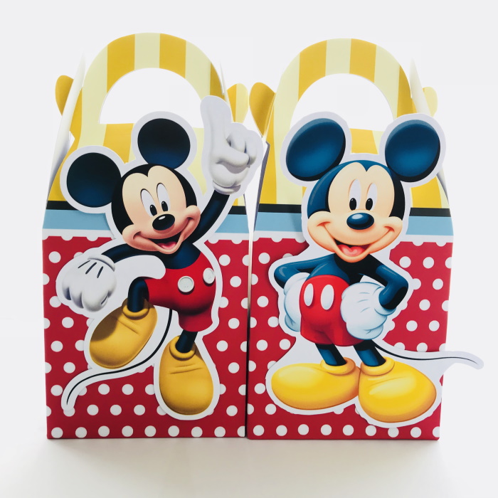 Disney Mickey Mouse Lolly Loot Bag Box - 6 Boxes - Tic Tac Top