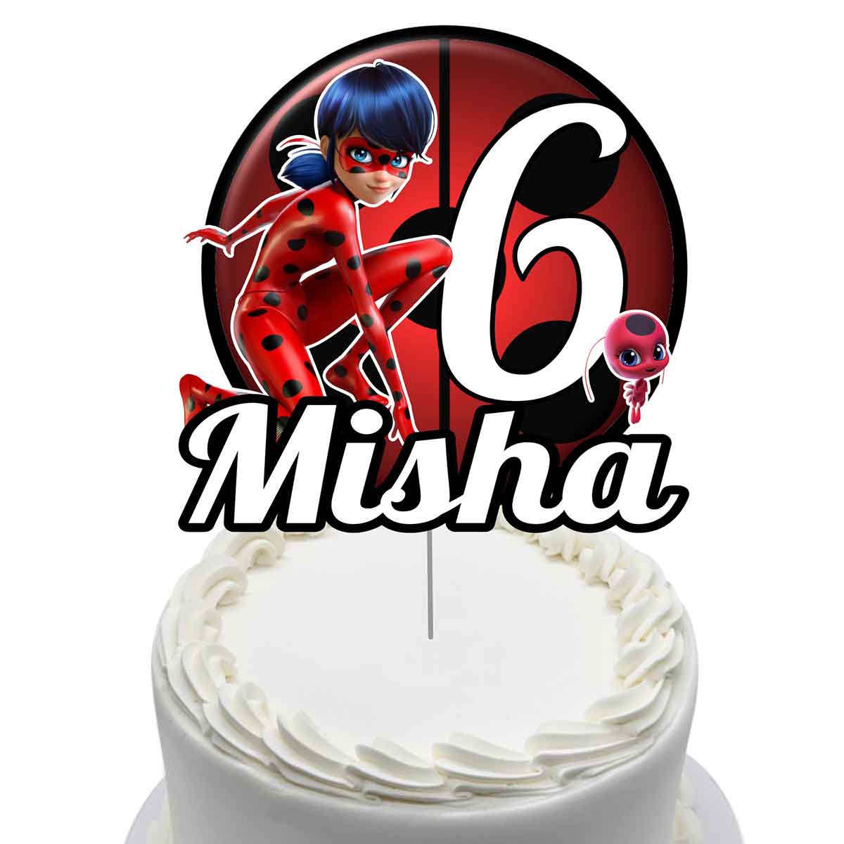 Miraculous and Noir Cake Topper, Miraculous Ladybug Cake Decorations