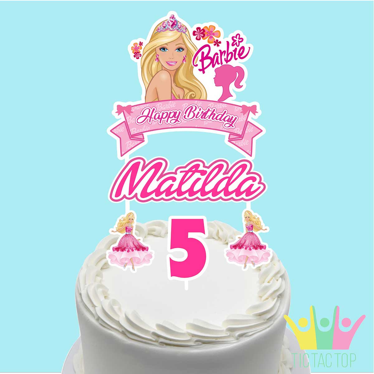 Barbie - Birthday Party Cake Decorating Kit - Happy Birthday Cake Topp –  MATTEO PARTY