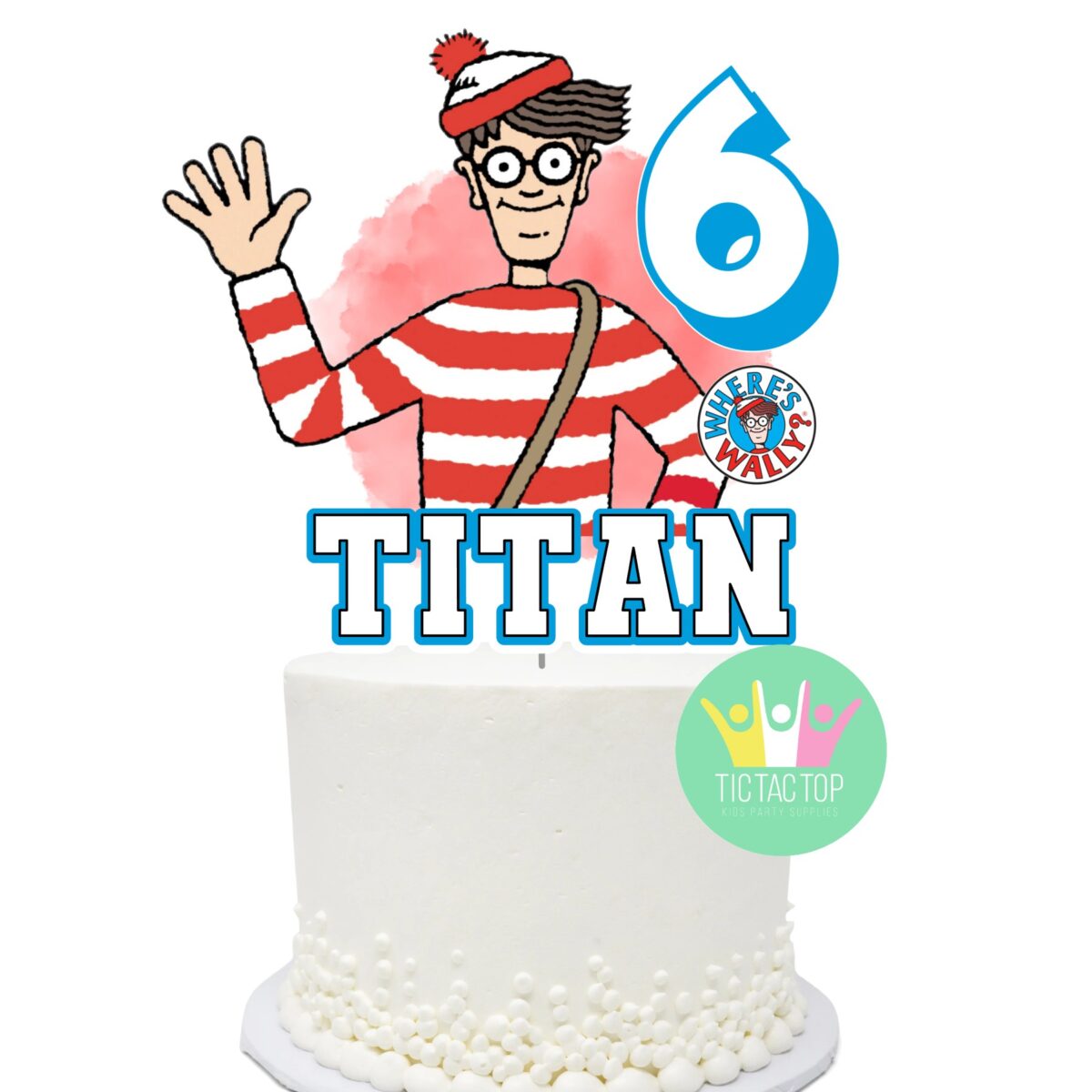 Where is Wally Personalised Cake Topper