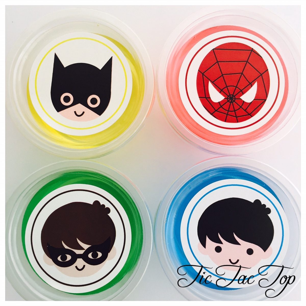 Superhero Jelly Cups - 12/set