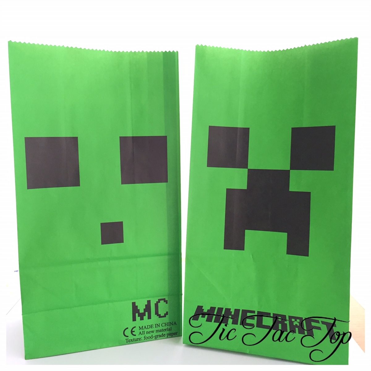 Minecraft Paper Lolly Bag - 6 Bags