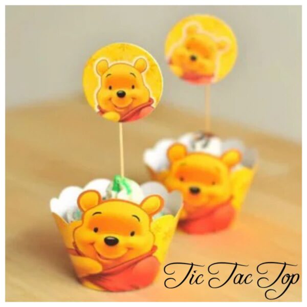Winnie The Pooh Form TOPPERS - 12pcs