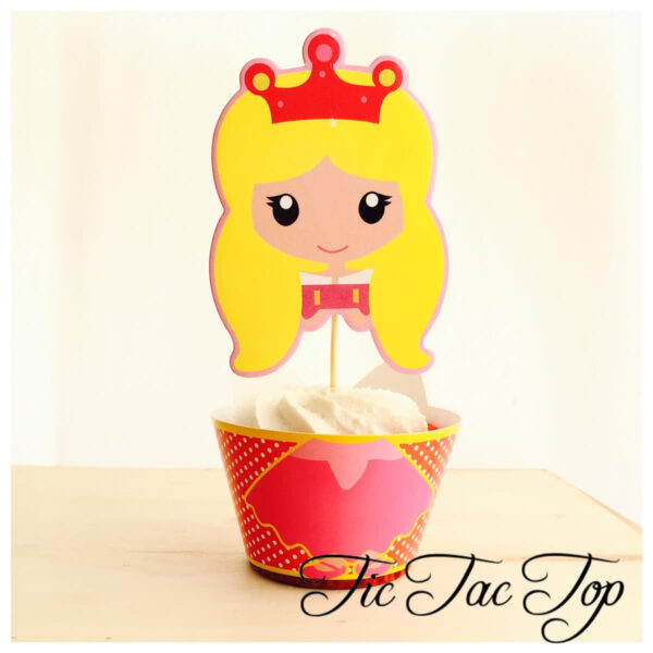 Disney Princess Aurora The Sleeping Beauty Cupcake Wrappers + SUPER BIG Toppers