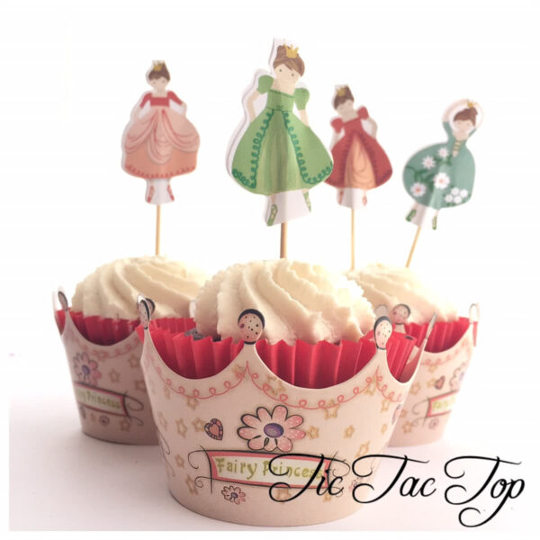 Fairy Princess Cupcake Wrappers + Toppers