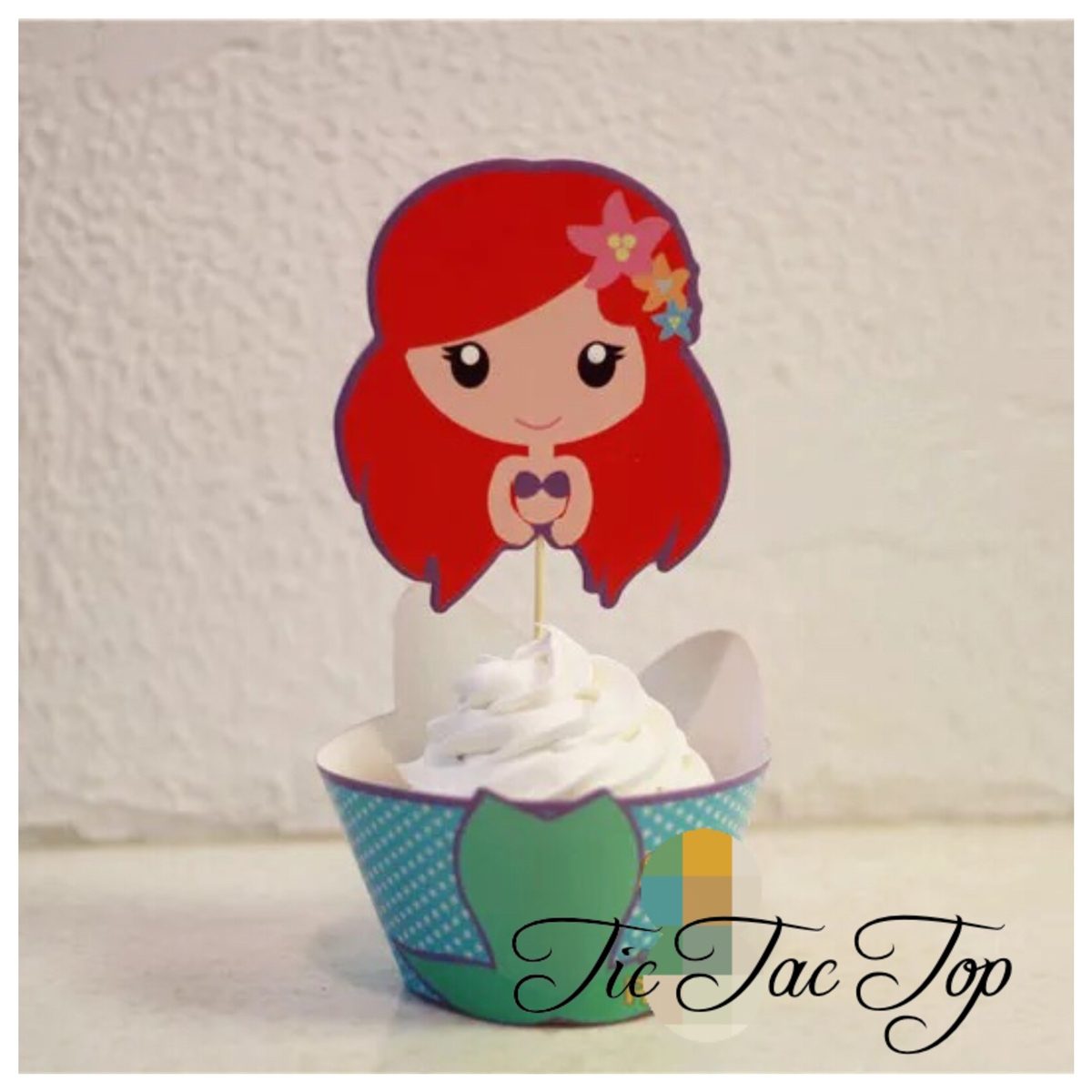 The Little Mermaid SPECIAL EDITION Cupcake Wrappers + Toppers