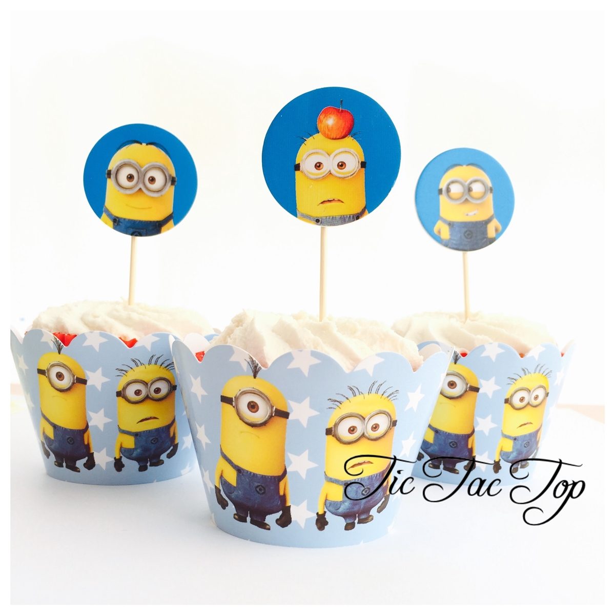 Minions Despicable Me Wrappers + Toppers